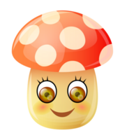 Cute cartoon sticker. PNG with transparent background