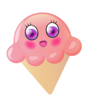 Cute cartoon sticker. PNG with transparent background