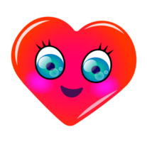 Cute cartoon sticker. PNG with transparent background