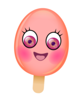 Cute cartoon sticker. PNG with transparent background