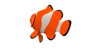 payaso pescado aislado en un transparente antecedentes png