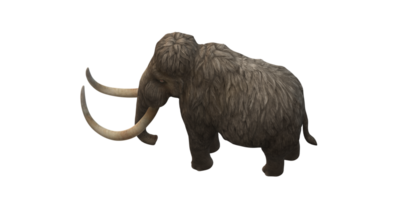 lanoso mamut aislado en un transparente antecedentes png