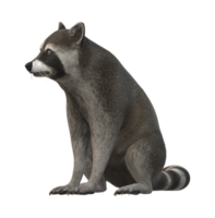 Raccoon isolated on a Transparent Background png