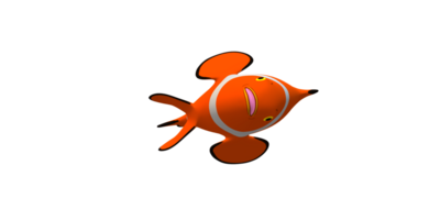 Clown Fish isolated on a Transparent Background png