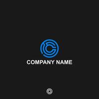 Monogram logo letter C, CC or CCC modern company c, letter, icon, cc, abstract, vector, business, design, wedding, art, font, concept, label, alphabet, template, bitcoin, blue, creative vector
