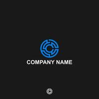 monogram logo letter c blockchain, symbol, design, icon, business, initial, shape, concept, blockchain, technology, crypto, abstract, coin, sign, corporate, modern, geometric template vector