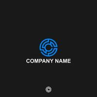 monogram logo letter c blockchain, symbol, design, icon, business, initial, shape, concept, blockchain, technology, crypto, abstract, coin, sign, corporate, modern, geometric template vector