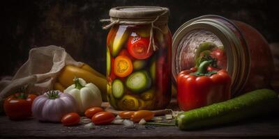 Traditional Russian Pickled Vegetables A Time-Honored Food Preservation Technique photo