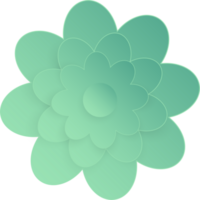 fleur, élément de floral papier couper. papier Couper de fleur forme et printemps symbole. png