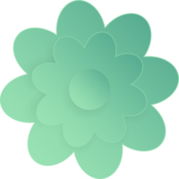 Blume, Element von Blumen- Papier schneiden. Papier Schnitt von Blume gestalten und Frühling Symbol. png