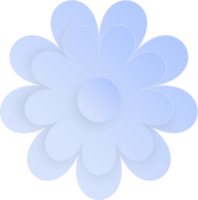 Flower, Element of floral paper cut. Paper cut of flower shape and spring symbol. png