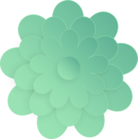 fleur, élément de floral papier couper. papier Couper de fleur forme et printemps symbole. png