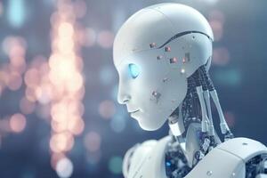 Revolutionizing Robotics with AI Conceptual Illustration photo