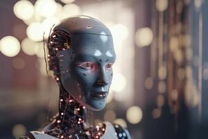 Revolutionizing Robotics with AI Conceptual Illustration photo