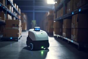 Automated Warehouse Management AI-Controlled Robotics for Efficient Inventory Handling photo