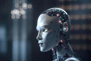 Revolutionizing Robotics with AI Conceptual Illustration photo