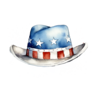 Americana Cowboy Hat Watercolor Clipart png