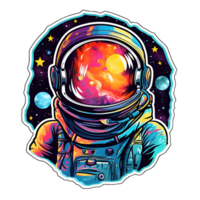 astronaut vattenfärg ClipArt ai genererad png