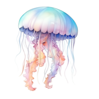 méduse aquarelle clipart ai généré png