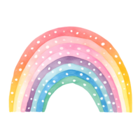 arco Iris aguarela clipart ai gerado png