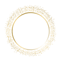 Luxurious gold circle png