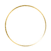 Luxurious gold circle png