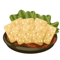 tempeh comida ilustración png