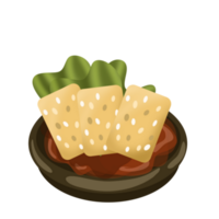 tempeh voedsel illustratie png