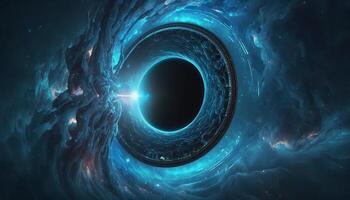 Cosmic Gateway A Portal to Another Dimension Through a Black Hole's Vortex photo