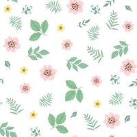 Decorative leaves and flowers. Hand drawn vector design elements. Ideal for scrapbooking, textile, web, fabric.