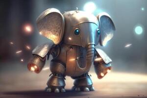 Futuristic Elephant Robot A Humorous Vision of the Future photo