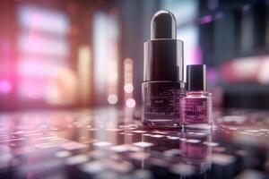 Revolutionizing the Beauty Industry with AI Conceptual Illustration photo