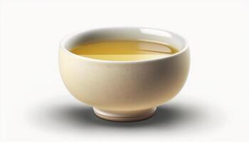 Isolated traditional Chinese tea cup on white background photo