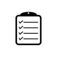 checklist icon design. document sign and symbol for web site and application. vector