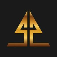 Luxury monogram business Logo design. vector
