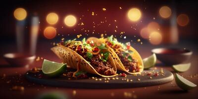 The Delicious Aromas and Flavors of Mexican Cuisine in a Still Life photo