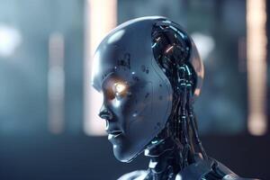 Revolutionizing Robotics with AI Conceptual Illustration photo