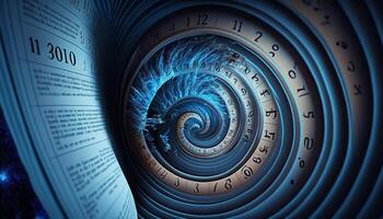 The Alien Calendar A 3D Display of Mysterious Symbols with a Vortex to Another Dimension photo
