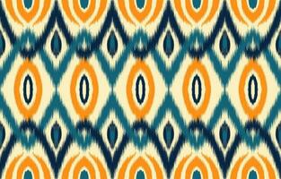 Ethnic abstract ikat art. Seamless pattern in tribal, folk embroidery, and Mexican style. Aztec geometric art ornament print. Design for carpet, wallpaper, clothing, wrapping, fabric, cover, textile. vector