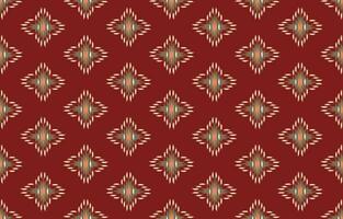 Ethnic abstract ikat art. Seamless pattern in tribal, folk embroidery, and Mexican style. Aztec geometric art ornament print. Design for carpet, wallpaper, clothing, wrapping, fabric, cover, textile. vector