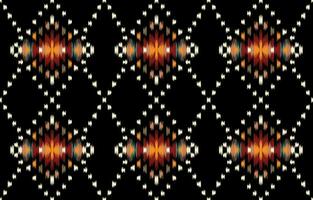 Ethnic abstract ikat art. Seamless pattern in tribal, folk embroidery, and Mexican style. Aztec geometric art ornament print. Design for carpet, wallpaper, clothing, wrapping, fabric, cover, textile. vector