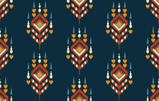 Ethnic abstract ikat art. Seamless pattern in tribal, folk embroidery, and Mexican style. Aztec geometric art ornament print. Design for carpet, wallpaper, clothing, wrapping, fabric, cover, textile. vector