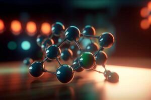 Colorful 3D Illustration depicting Molecular Level Oxygen Reduction Process photo