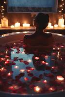 Relaxing Soak in a Rose Petal Hot Tub The Ultimate Spa Experience photo