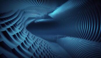 Blue Frequencies An Abstract Exploration of Sound and Light photo