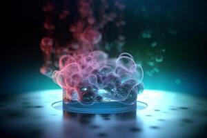 Colorful 3D illustration depicting the process of deposition in chemistry photo