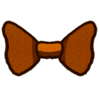 An orange tie bow png