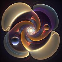 Entangled Realms An Abstract Representation of a Quantum Field photo