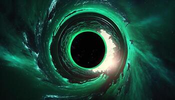 Cosmic Gateway A Portal to Another Dimension Through a Black Hole's Vortex photo