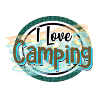 camping sublimation conception png